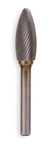 Carbide Bur, Flame, 3/16 In