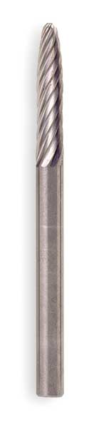 Carbide Bur, Rnd Nose, 1/4 In
