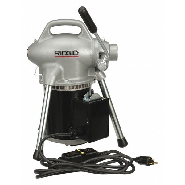 100 ft Corded Drain Cleaning Machine, 115V AC