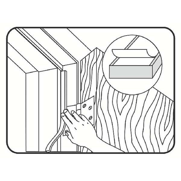 Foam Seal, 17ft, Gray, PVC Closed Cell Foam, Insert Size: 3/8