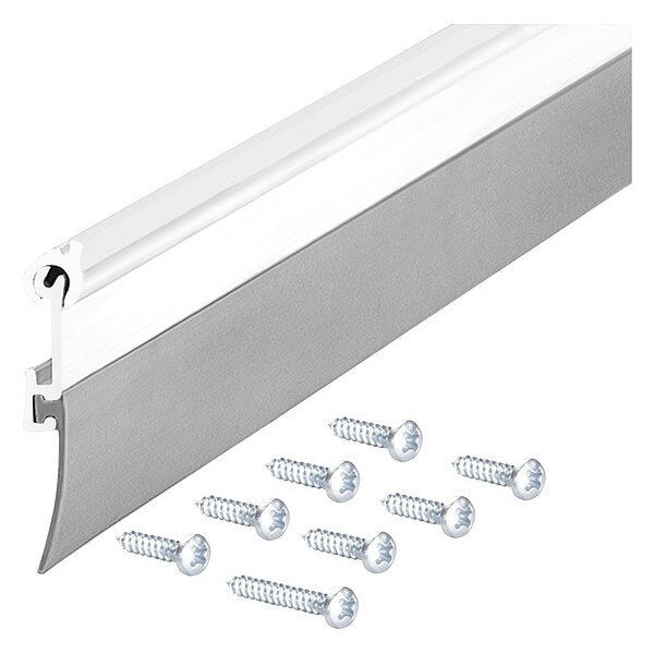 Door Bottom, Flip Up, 2 1/4x3/4x36, Alum