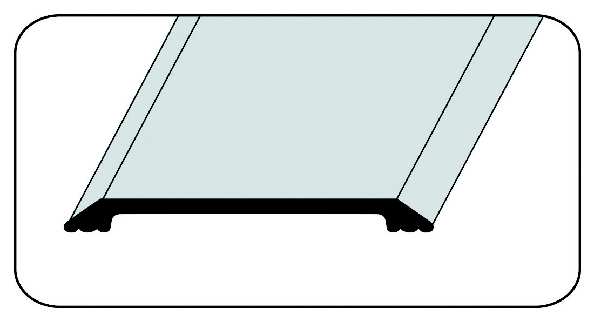 Saddle Threshold, Smooth Top, 3 ft, Alum