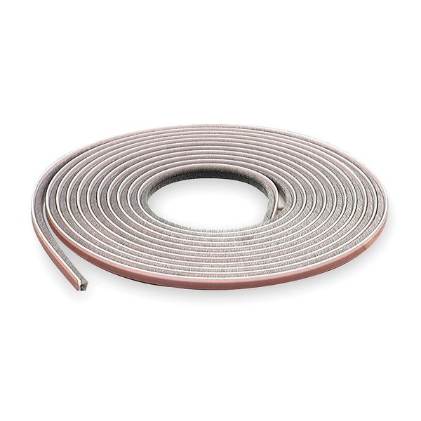 Foam Seal, 17 ft., Gray, Polypropylene Pile
