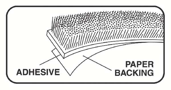 Foam Seal, 17 ft., Gray, Polypropylene Pile