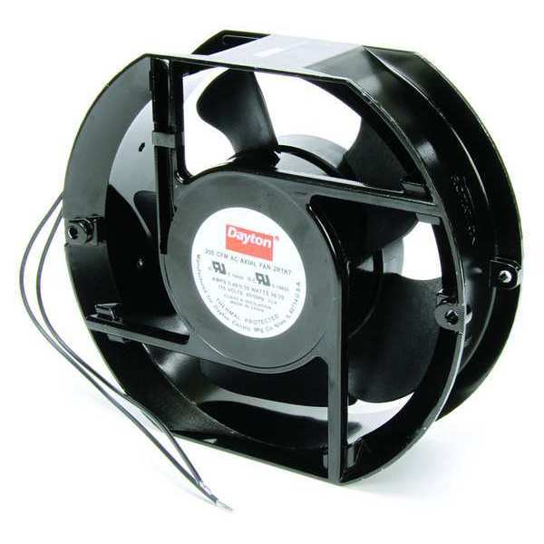 Axial Fan, Round, 115V AC, 1 Phase, 200 cfm, 5 15/16 in W.