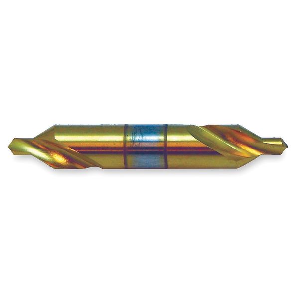 Drill/Countersink Bit, 90 Deg, #4, HSS, TiN