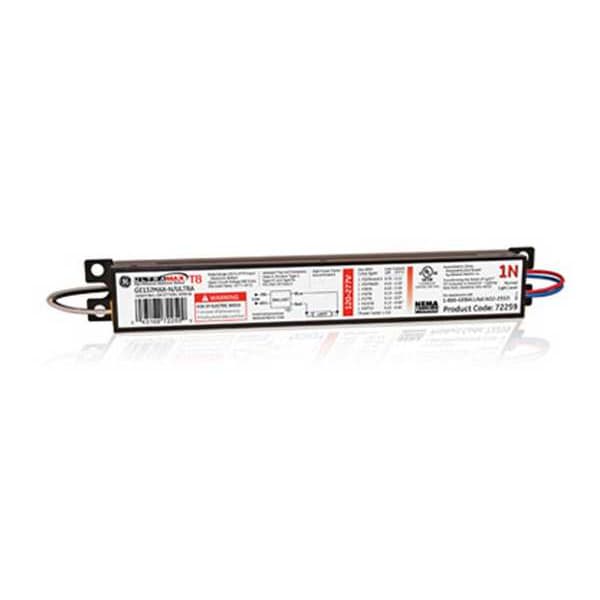 GE LIGHTING 53 to 54 Watts, 2 Lamps, Electronic Ballast