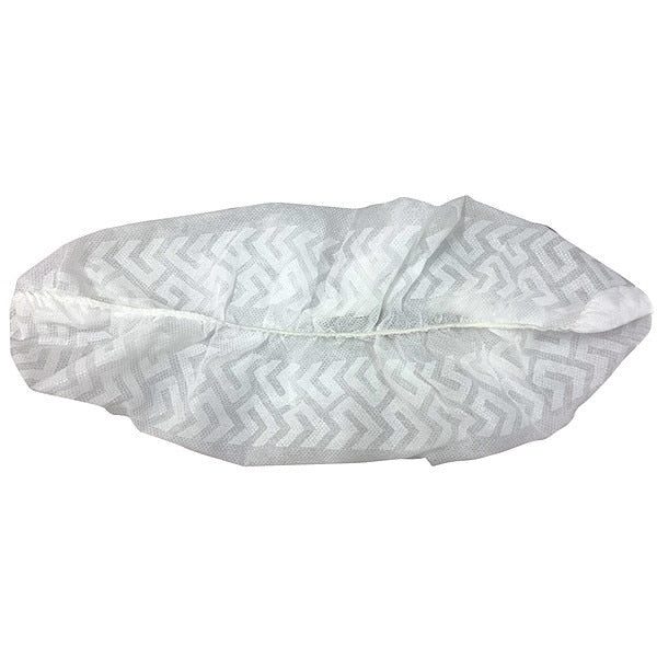 Shoe Covers, Slip Resist, 1Size, White, PK50