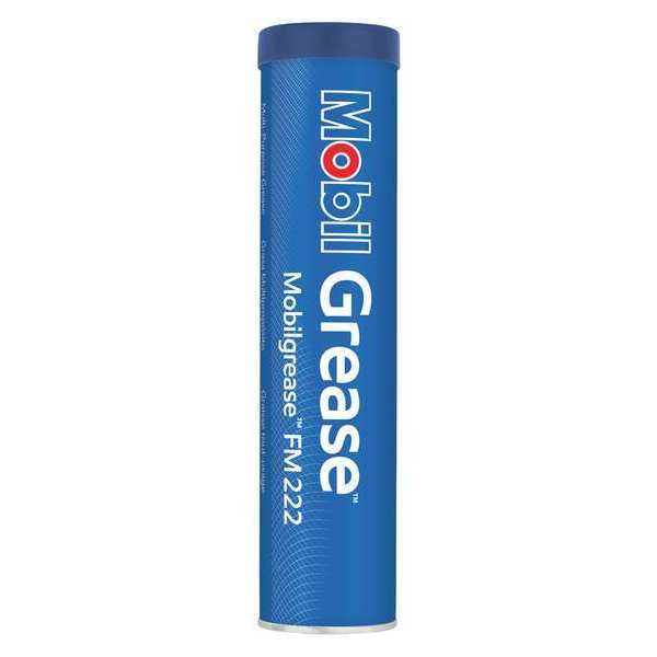 Mobil Grease Multipurpose Grease Cartridge, FM222, Aluminum Complex, NLGI Grade 2, 13.7 oz