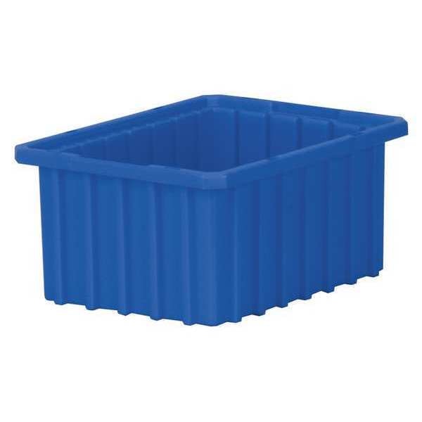 Divider Box, Blue, Industrial Grade Polymer, 10 7/8 in L, 8 1/4 in W, 5 in H