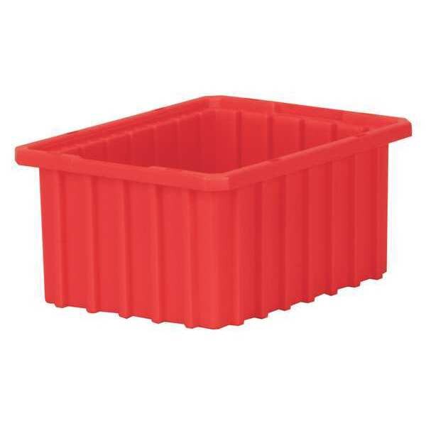 Divider Box, Red, Industrial Grade Polymer, 10 7/8 in L, 8 1/4 in W, 5 in H