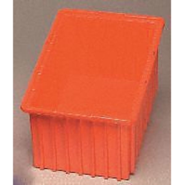 Divider Box, Red, Industrial Grade Polymer, 16 1/2 in L, 10 7/8 in W, 8 in H