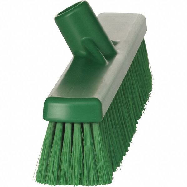 16 in Sweep Face Broom Head, Medium, Synthetic, Green
