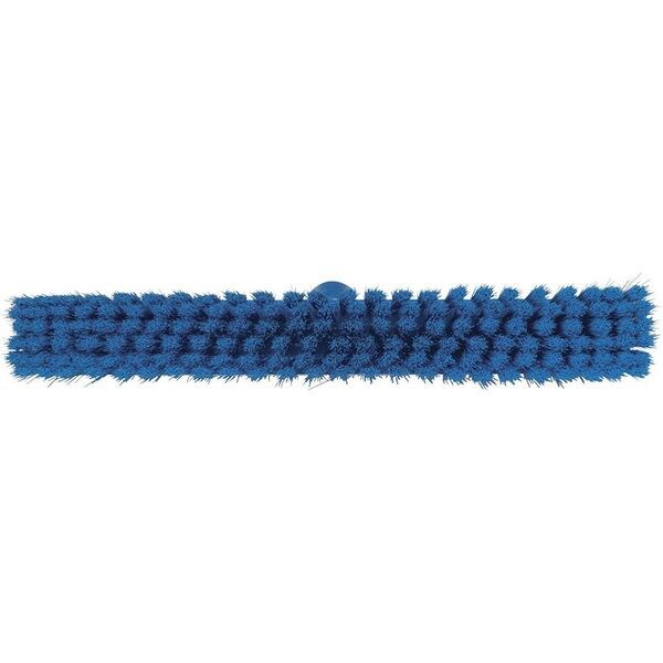 16 in Sweep Face Broom Head, Medium, Synthetic, Blue