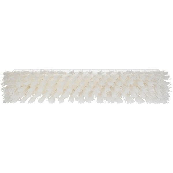12 in Sweep Face Broom Head, Stiff, Synthetic, White