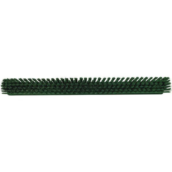 24 in Sweep Face Broom Head, Soft/Stiff Combination, Synthetic, Green