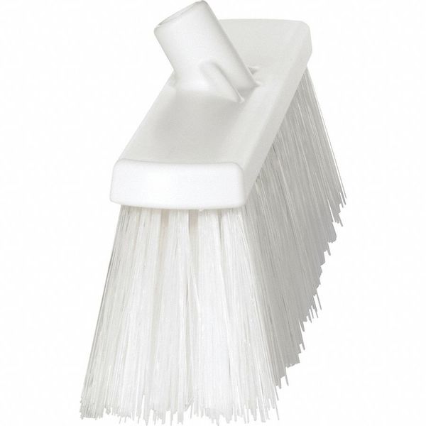 2 1/2 x 19 in Sweep Face Broom Head, Stiff, Synthetic, White