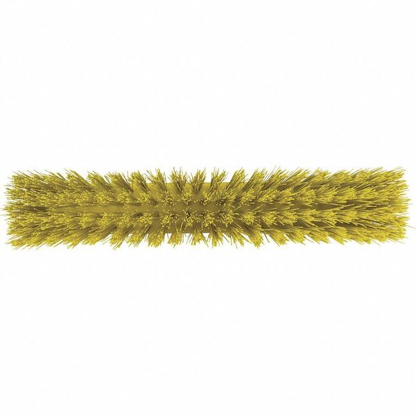 2 1/2 x 19 in Sweep Face Broom Head, Stiff, Synthetic, Yellow
