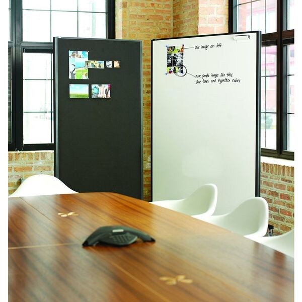 Divider Panel, Dry-Erase/Fabric, 72x48 In