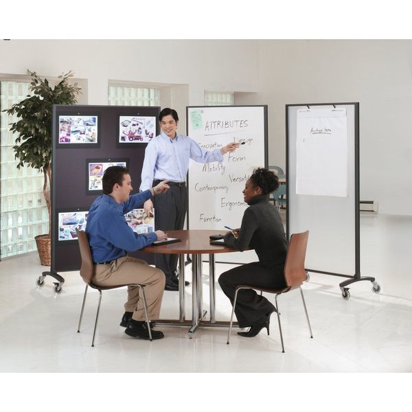 Divider Panel, Dry-Erase/Fabric, 72x36 In