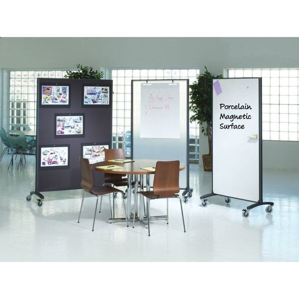 Divider Panel, Dry-Erase/Fabric, 72x48 In