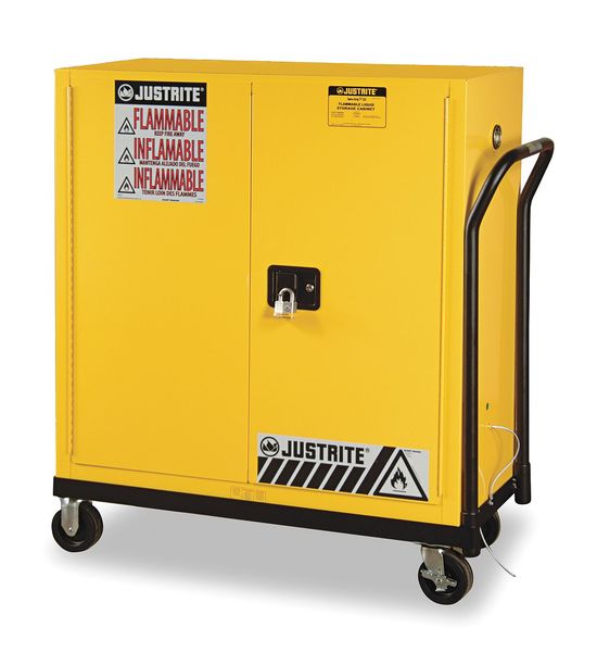 Cabinet Rolling Cart, Steel, 43-1/4 In. W