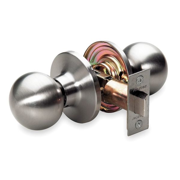 Knob Lockset, Mechanical, Passage, Grd. 3, Series: BAO