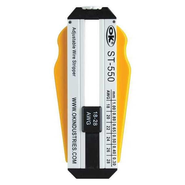 4 in Adjustable Wire Stripper 18 to 28 AWG