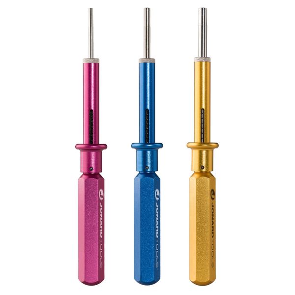Pin Extraction Removal Tool Kit, Front Release, Contact Size 12, 16, 20, Number of Pieces 3