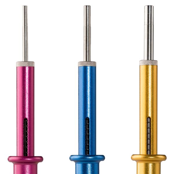 Pin Extraction Removal Tool Kit, Front Release, Contact Size 12, 16, 20, Number of Pieces 3