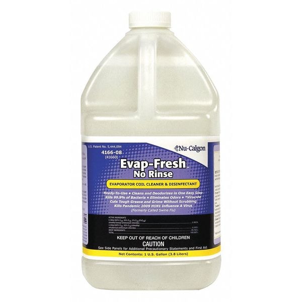 Evaporator Cleaner, Liquid, 1 gal, Clear