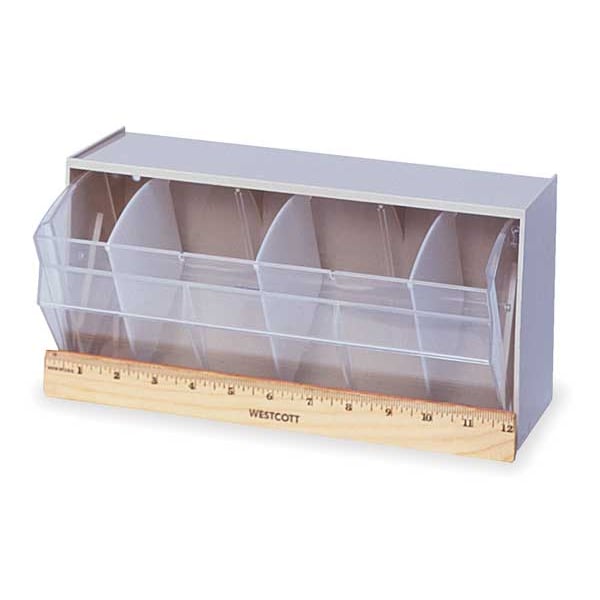 Tip Out Bins, Dividable, W 11 7/8, White