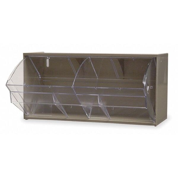 Plastic Divider, Clear, 4 1/4 in L, 4 1/4 in W, 5 1/4 in H