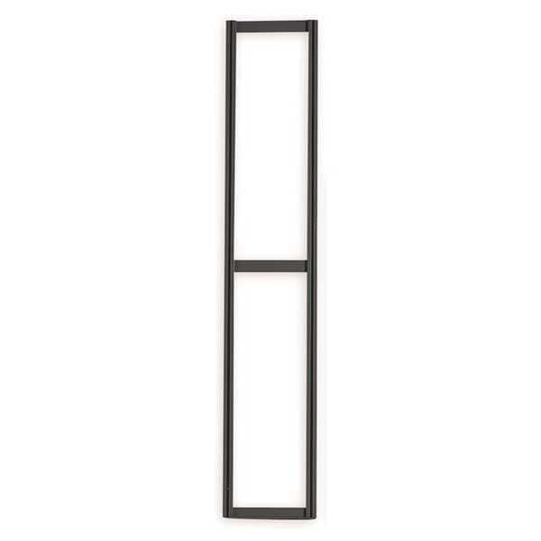 Tip Out Bin, Wall Frame, W24 In, H70 In, Blk