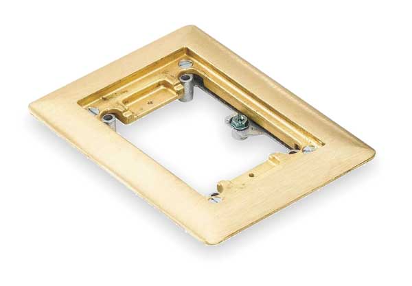 Floor Box Cover, Rectangular, 1-Gang, 3 in.