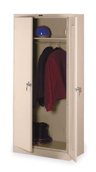 22 ga. Carbon Steel Storage Cabinet, 36 in W, 78 in H, Stationary