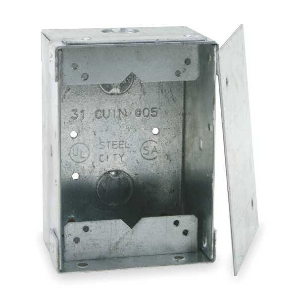 Floor Box, Steel, 31.0 cu. in.
