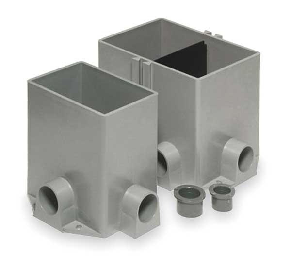 Floor Box, Steel, 170.0 cu. in.