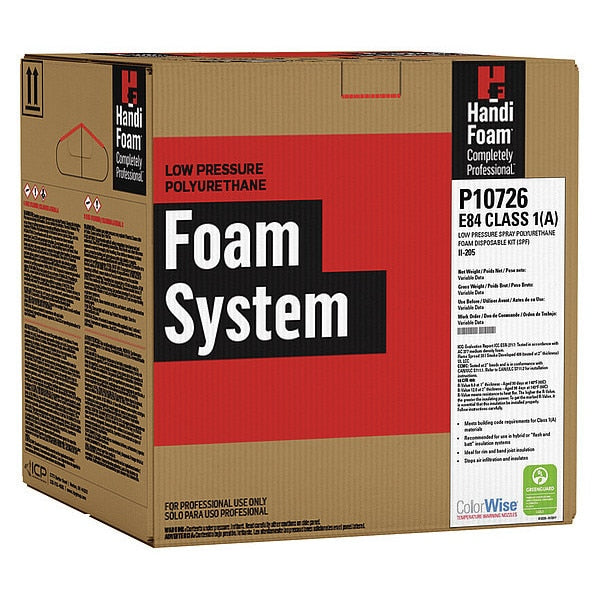 Insulation Spray Foam Sealant Kit, 41 lb, Two Cylinders, Cream, 2 Component