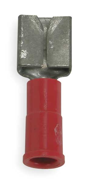 Female Disconnect, Red, 22 to 18 AWG, PK100