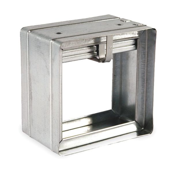Square Fire Damper, 5-3/4 In. W, 165 Deg F