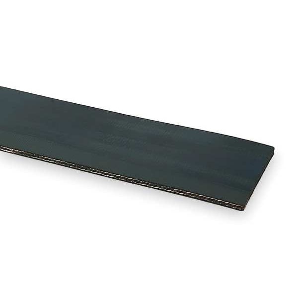 Conveyor Belt, Blk Rubber, 50 Ft x 12 In