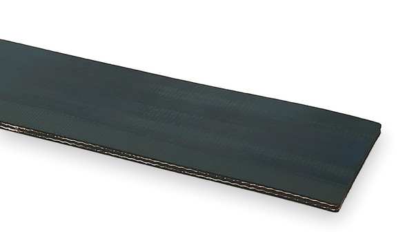 Conveyor Belt, Blk Rubber, 100 Ft x 6 In