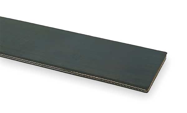 Conveyor Belt, Blk Rubber, 100 Ft x 6 In