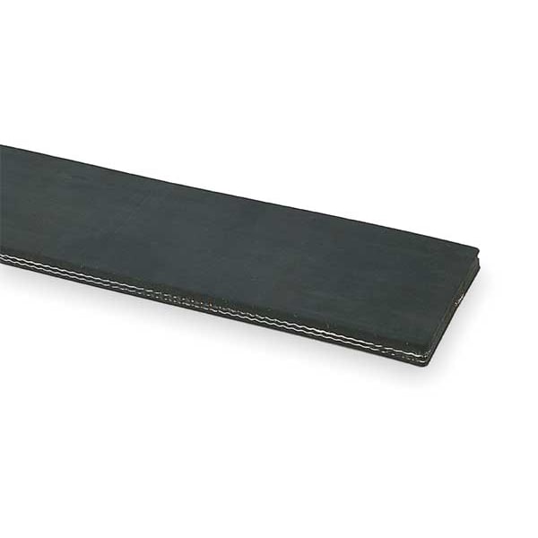 Conveyor Belt, Blk Rubber, 100 Ft x 18 In