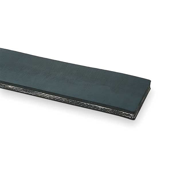 Conveyor Belt, Blk Rubber, 50 Ft x 12 In