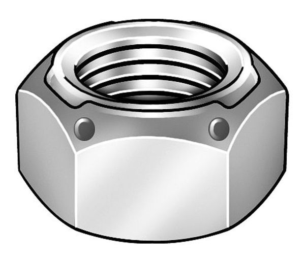 Top Lock Distorted Thread Lock Nut, 1