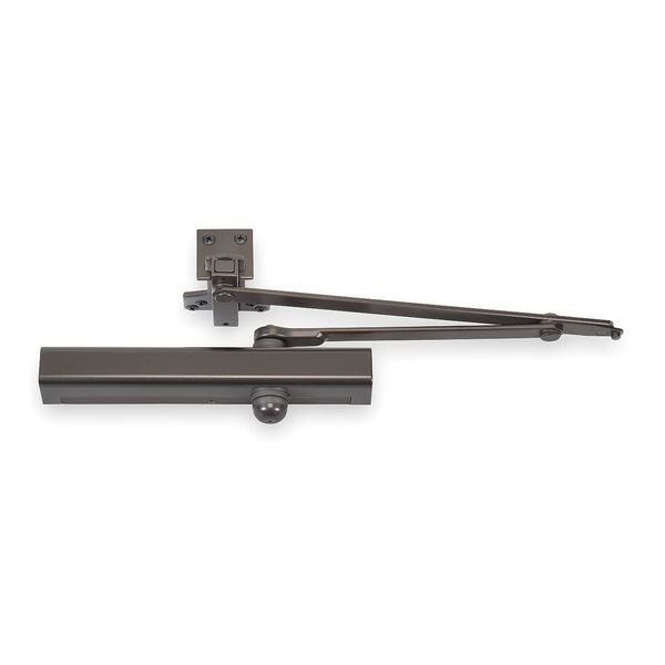 Manual Hydraulic Norton 8000 Door Closer Heavy Duty Interior and Exterior, Dark Bronze