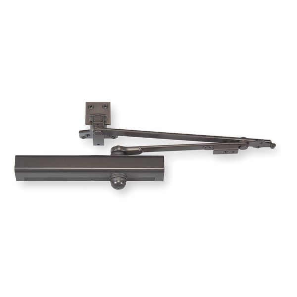 Manual Hydraulic Norton 8000 Door Closer Heavy Duty Interior and Exterior, Dark Bronze