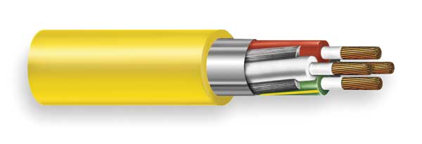 12 AWG 4 Conductor Portable Cord 600V 250 ft. YL